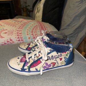 Coach Poppy y2k Multicolor Graphic Sneakers